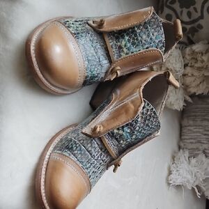 Freebird by Steven Brown and Blue Ankle Boots